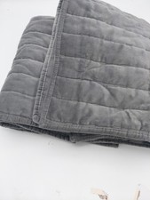 Threshold Standard/Queen Set Of 2 Channel Stitch Velvet Quilt Sham Charcoal