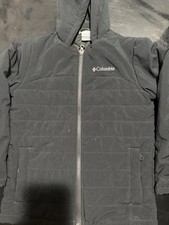 Columbia Sportswear Black Zip Up Jacket w/hood Small 573
