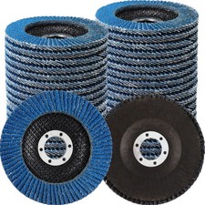 80 Pack Flap Discs 4 1/2 Inch for Angle Grinder 4.5 x 7/8 Aluminum... 
