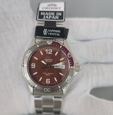 Orient RA-AA0820R Mako III Automatik Red Dial 41,8mm Neu Full Set Herrenuhr