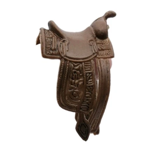 Vintage Marx Brown Saddle Johnny West Best of the West Accessory Ornate