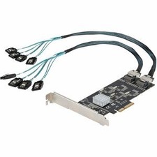 Startech 8 Port Sata Pcie Card Pci Express 6Gbps Sata Expansion Card With 4 Cont