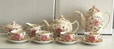 Johnson Bros Rose Chintz 15 Piece Tea  Coffee Set - Made in England