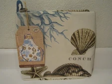 Michael Design Works Chef Cotton Apron "Seashore" Print Brand New & Discontinued