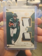 2021 National Treasures GOLD - Elijah Moore Rookie Double Patch /10