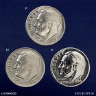 1968-P / D / S Roosevelt Dime Year Set (Brilliant & Uncirculated) Ea.: MS/BU