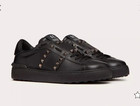 Valentino Garavani Black Rockstud Untitled Sneakers SZ 38 / 8 Retails $950 — photo 1