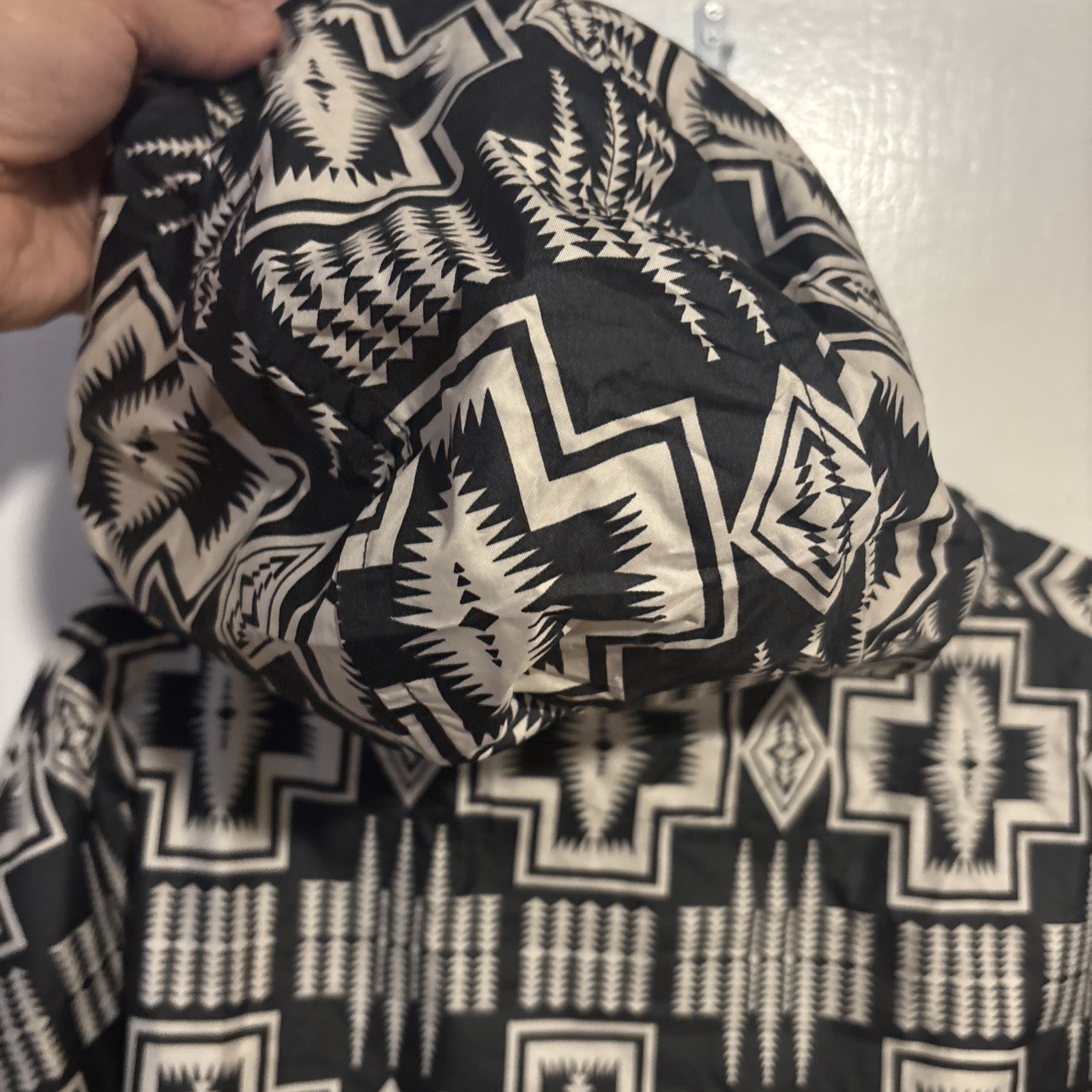 Pendleton Packable Poncho Jacket Southwestern Azt… - image 4