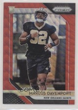 2018 Panini Prizm Rookie Red Wave Prizm 106/149 Marcus Davenport #246 g1z