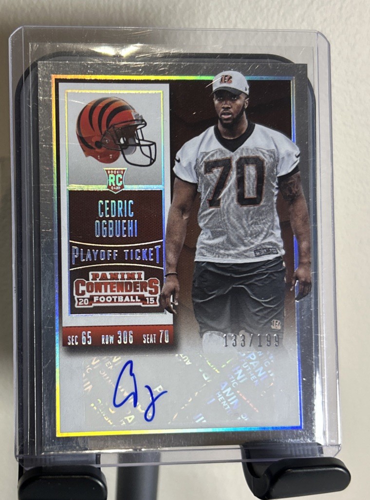 2015 Panini Contenders - Cedric Ogbuehi #182 Playoff Ticket /199 SP Bengals (AU)