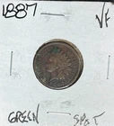 1887 INDIAN HEAD CENT  ~ VF / GREEN SPOT ~ NICE COIN ~