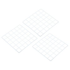 3Pack 12"x12" Wire Grid Panel Wall Grid Decorative Board Photo Display White