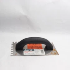 Anvil SQ Notched Economy Flooring Trowel 1/4" x 3/8" x 1/4" 10114ANV - Rust