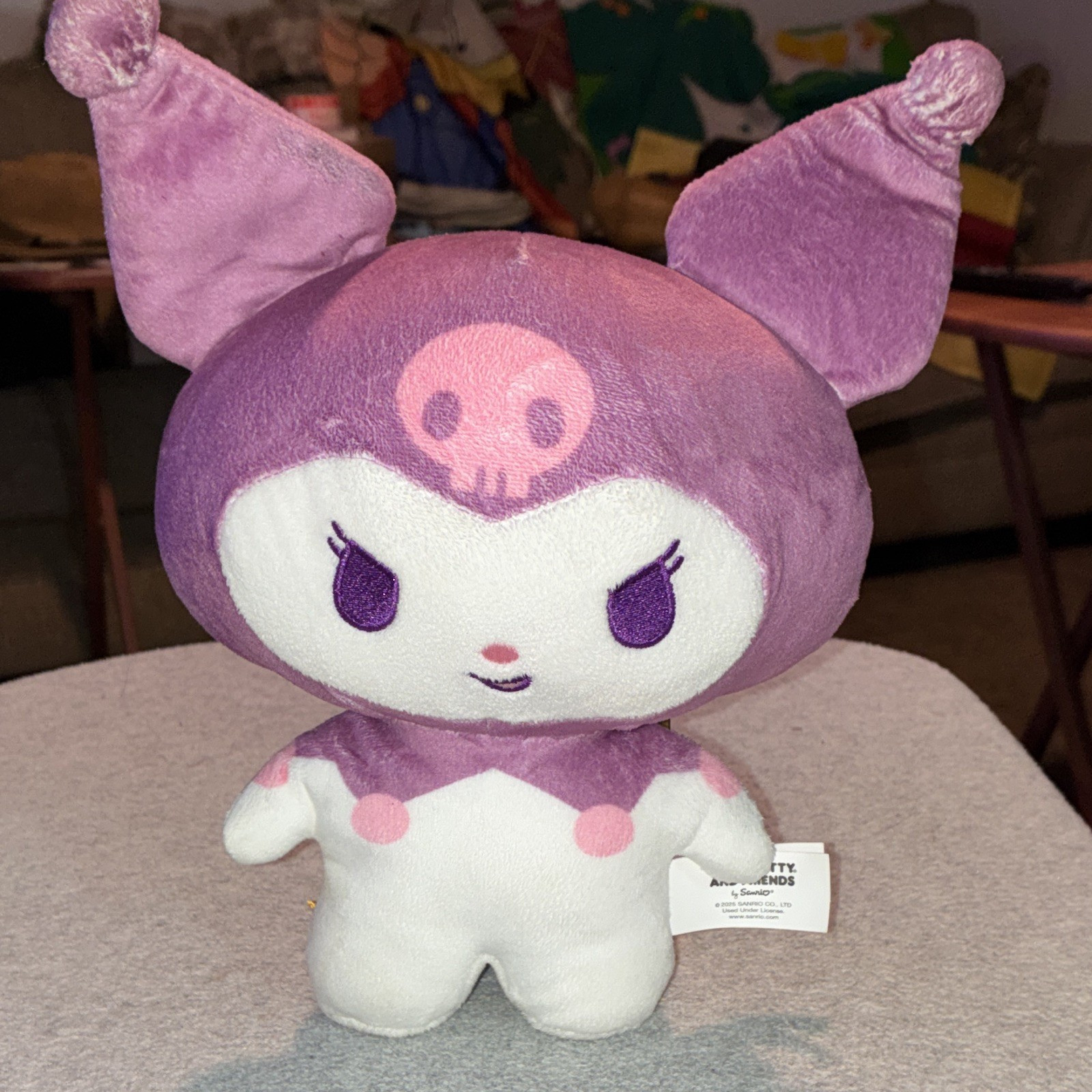 Sanrio Hello Kitty and Friends Kuromi Plush Stuffed Animal 2025 Purple White