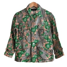 COMME des GARCONS Tricot Embroidered Lace Jacket S Navy-From Japan