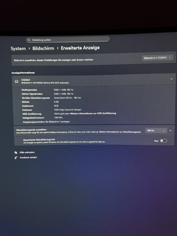 AOC CQ32G4VE 31,5 Zoll QHD Gaming Monitor #2938633 - Bild 2 von 3