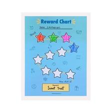 10-Sheet "Color The Stars" Reward Chart for Kids Behavior Incentive Chart