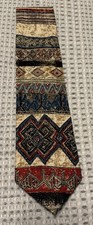 Wembley Mens Woven Patterns in Bands Necktie Tie Made in USA 4"