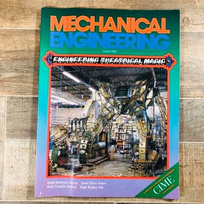 Vintage Mechanical Engineering Magazine August 1990 Theatrical Magic ASME CIME