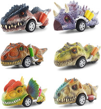 Dinosaur Toys for Kids 3-5, Pull Back Dinosaur Cars for 3 4 5 6 7 Year Old Boys