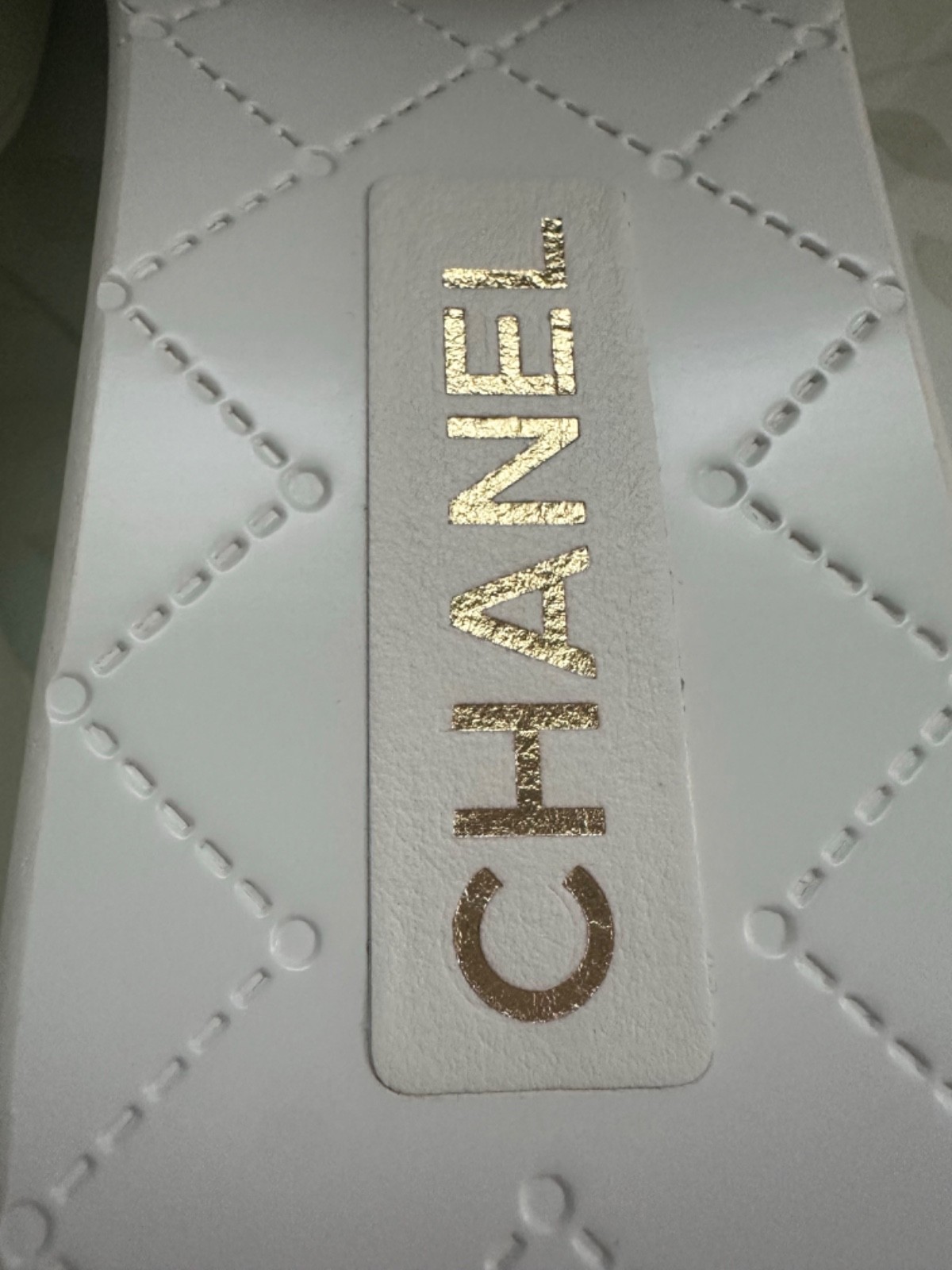 NEW 24P Chanel White Blue Tweed CC LOGO Wedge Slides Sandals Shoes 41 RECEIPT thumbnail 6