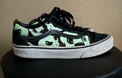 VANS Old Skool Alien Ghosts Glow in The Dark Skate X Files Size  M4.5 W6.0