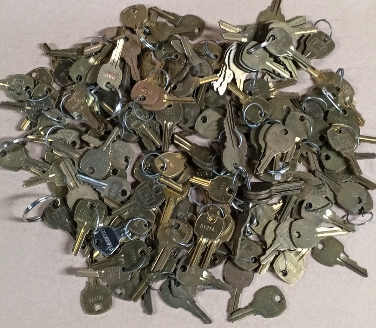 3 pounds 10 ounces File Cabinet National Keys Brass USED CUT