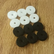 Made in the USA Strap Button Mounting Felt Washers for Fender Guitars 12pk