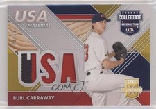 2020 Elite Extra Edition USA Baseball Material Gold 3/10 Burl Carraway y8h