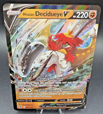 Hisuian Decidueye V 083/189 Swsh10: Astral Radiance Holo