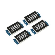 4Pcs Battery Indicator Display Capacity 3S 12.6V LED Display Blue