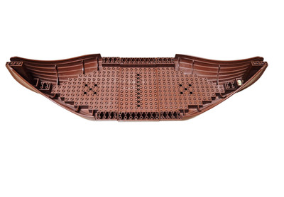 LEGO  Piraten Schiff Rumpf Hull 2 x 53452 + 1 x 2560 reddish brown/rotbraun 7018