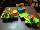 Fisher Price Little People Vintage Lumber Yard Lift And Load VERY COOL