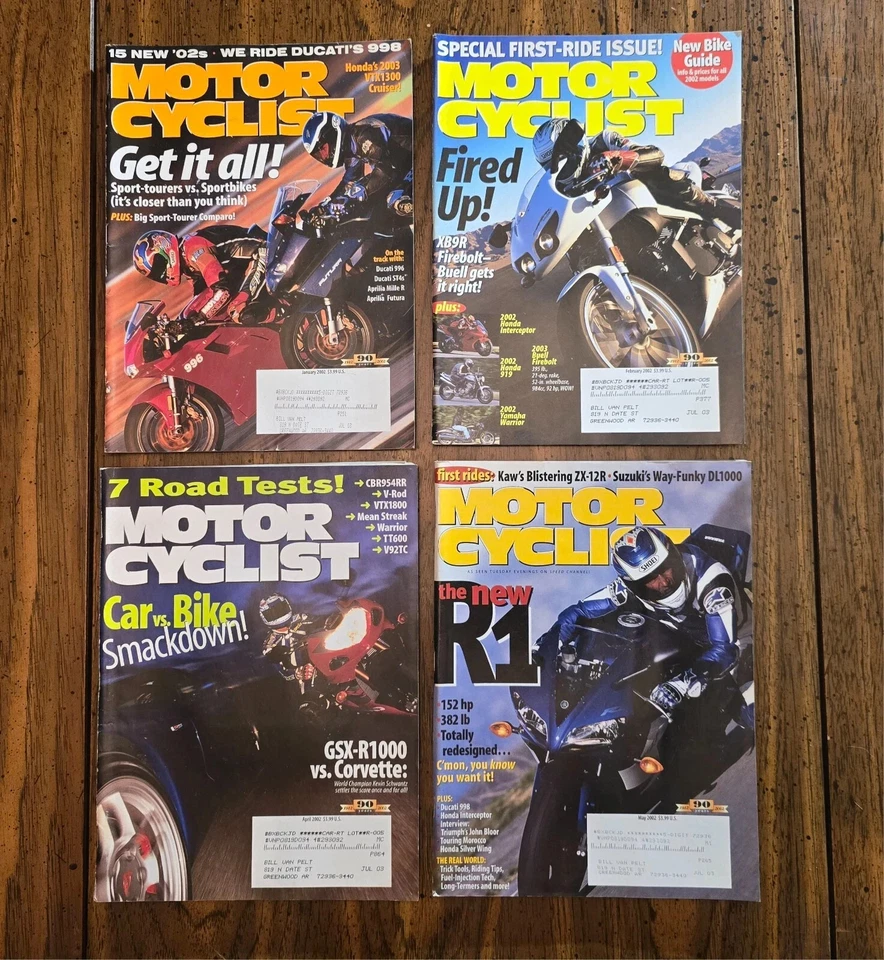 Lot of 9 Motorcyclist Magazine 2002 Jan Feb April May ... Foto 4 de 4