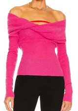 Jacquemus La Maille Ascua Off The Shoulder Sweater Jumper 38 / US 6