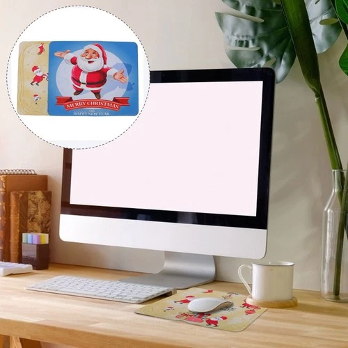 2Pcs Christmas Computer Mouse Pads Unique Mouse Mats Mouse Pads