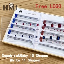 Sapphire/Ruby Gemstones Tools Size Reference Chart Comparison CZ Stone Jewelry