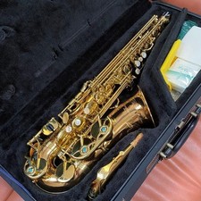 YANAGISAWA A-WO2 Alto Saxophone 003640XX 3 Mouthpieces Reeds Case Play Tested