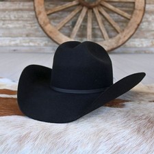 RESISTOL Boys Crossroads Jr Felt Cowboy Hat Black