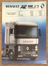RENAULT AE 500.19 TD MAGNUM Tractor Commercial Brochure SEP 1990 #5430038019