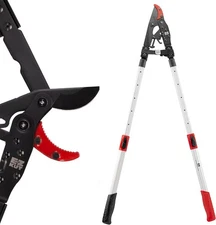 EZ Kut G2 Tree Trimmer Ratcheting Branch Cutter. Extendable up to 42in, Black 