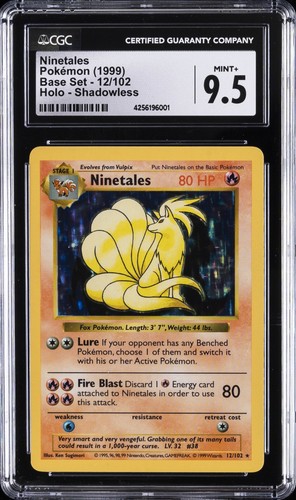Ninetales (Shadowless) graded CGC 9.5 for sale on eBay