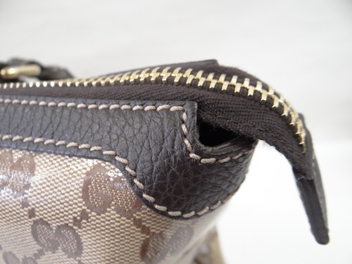 GUCCI Tote Hand Bag 327793 GG Coated Canvas Beige Brown Italy 69220124100 2 - Picture 12 of 19