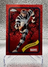 2025 Topps Chrome Marvel Makkari Red Shimmer Refractor /5 #114 SSP