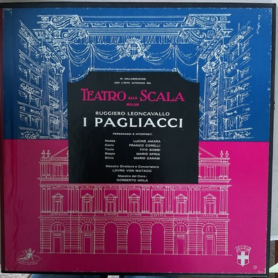 Vintage Teatro Alla Scala Milan, I Pagliacci Vinyl/LP