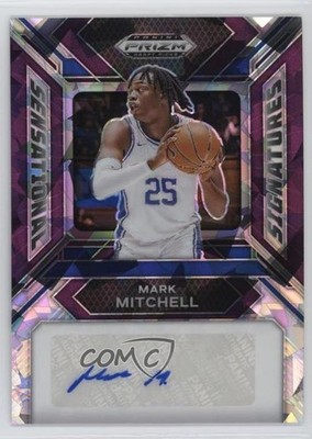 2024-25 Panini Prizm Draft Picks Purple Ice 89/99 Mark Mitchell #SS-MKM Auto 3hd