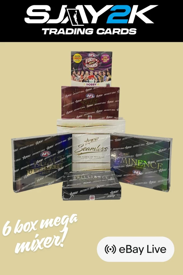 Select AFL 6 Box Multi Year Mega Mixer Group Break #31 - PYT