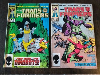 TRANSFORMERS (1984) #8 10 DINOBOTS DEVASTATOR 1ST APPEARANCE 1985 Lot