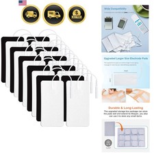TENS Unit Replacement Pads 20 Pcs 2" x 4" Large Electrode Patches with Upgrad...