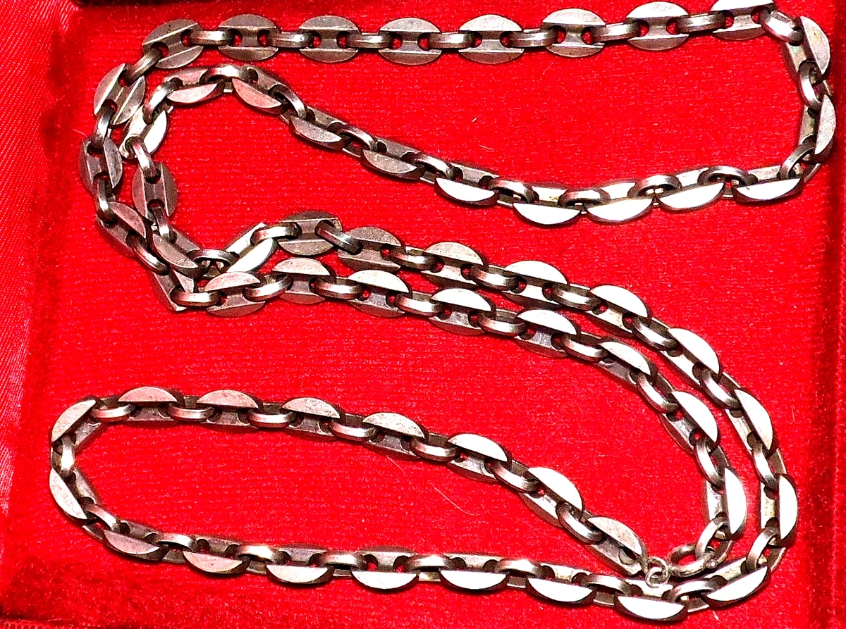 CHAÎNE ANCIENNE EN argent massif maille jaseron EUR 14,90 - PicClick FR